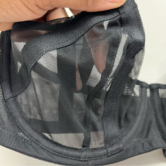 Victoria Secret sheer unlined strappy bra 32DD Nwt - Picture 3 of 7